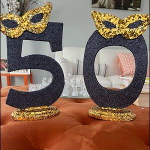 Shimmering masquerade theme number 50 freestanding